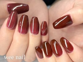 秋色ワンカラーネイル