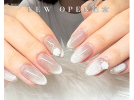 ワンカラーネイルラメグラ