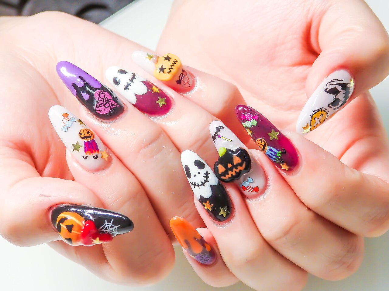 オーダーページ⑩ ハロウィンネイル ハロウィンネイル