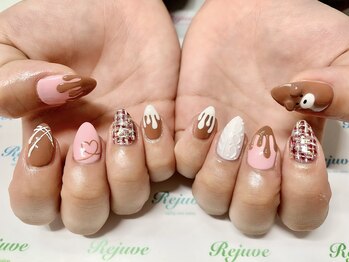 リジュベ(Rejuve)/冬のクマちゃん×チョコネイル