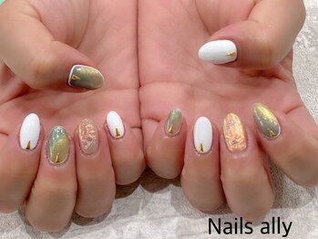 ネイルズアリー 立川店(Nails ally)/氷ネイル×うるうるネイル×夏