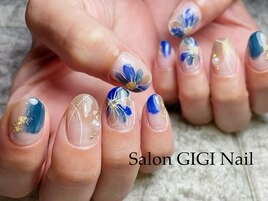 冬フラワーネイル