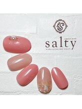 ネイルアンドアイラッシュサロン ソルティ 寺田町(salty)/シェルネイル