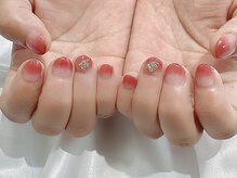 ヒールネイル(heal nail)/グラデーション×flower