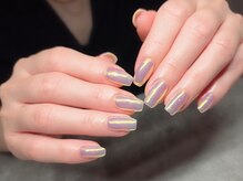 リカルメナートゥ 薬院(re:calmer na/to)/オーロラパウダーネイル