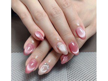 メオネイル(MEO NAIL)/ピンクマグネットネイル