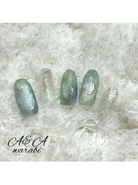 バイカラー水光マグネイル