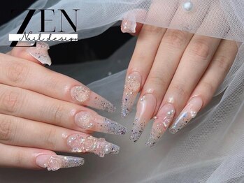 ゼン ネイル デザイン 池袋(ZEN NAIL DESIGN)/長さだしやり放題×つけ放題