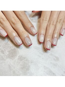 ララネイル(lala nail)/ワンカラー+カラーライン10本