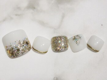カレネイル(kale nail)/２月限定シンプルART＋500円