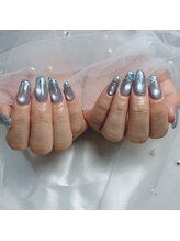 シードットネイル(Cee.nail)/ブルー×グリッター