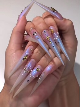 ベラッコ(Bellco)の写真/チップの長さだしで理想の長さ・調整可能◎定額デザイン～つけ放題まで柔軟にご対応致します♪持ち込み◎