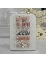 ソムネイル(Som Nail)/2月のデザインもかわいいですよ