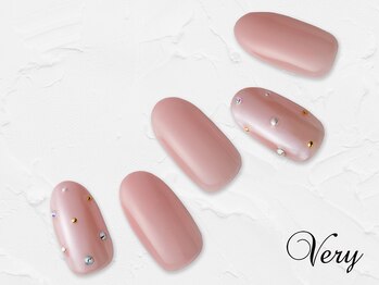 ヴェリー 六本木ヒルズ店(Very)/シアーピンクのツヤネイル