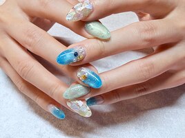 ブルー　マグネット　シェル