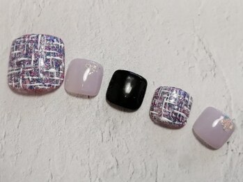 フレイムス アイラッシュ アンド ネイル(FRAMES)/ツイードフットネイル