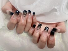モルフォネイル(Morpho nail)/#大理石ネイル#ニュアンスネイル