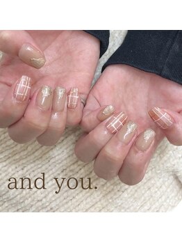 アンドユー(and you.)/チェックネイル