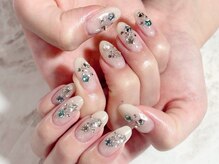 キャッツアイ東京 新宿店(Cat's eye TOKYO)/キラキラ宝石ネイル