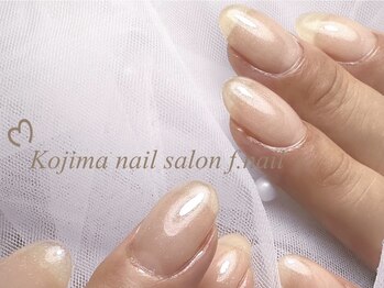 エフネイル(f.nail)/透明感強強のラメワンカラー