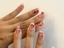 ジェミーネイル シンジュク(Jemiy nail shinjuku)/【Miku】手描きチェック¥9580