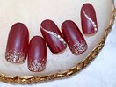 エレガントボルドーネイル
