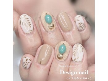 プルメリア バイ リリーズ ネイル(Plumeria By Lily's Nail)/定額アートジェルネイル¥4980～