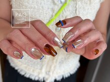 ラグ ネイル(RAG nail)/秋ネイル/べっ甲ネイル