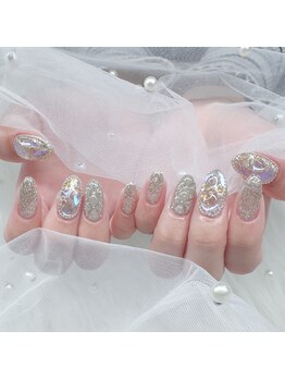 シュシュ(Chou Chou)/Silver Aurora nail