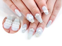 ネイルコレクション ベビーピンク(Baby Pink)/ジェル定額￥9990★フリルリボン