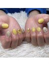 ★yellow nail★