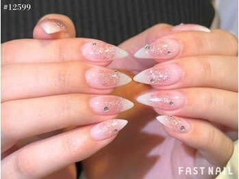 ファストネイル 高田馬場店(FAST NAIL)/ピンクフラッシュ×チークネイル