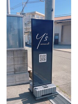 ワイズ(Y’s)/外看板☆