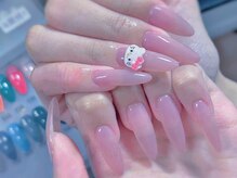 ダイアモンドネイルスタジオ 新宿店(Diamond Nail Studio)/チップ長さだしワンカラー