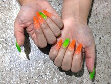 ネイルサロン グレイス(Grace)/【スカルプ】ネオンワンカラー