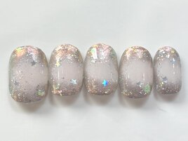 ミラーグラデーションラメ¥7550