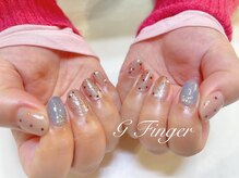 ジーフィンガー 大井町店(G Finger)/ハートホロドットネイル♪