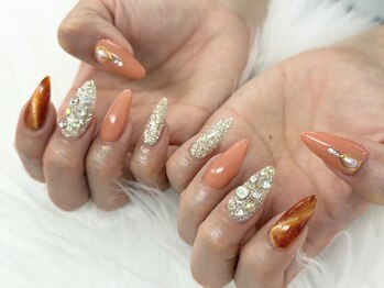 【森】埋めつくしキラキラネイル