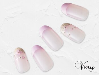 ヴェリー 六本木ヒルズ店(Very)/キレイめホロ花ネイル