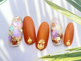 マット×シェルネイル