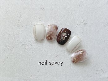 ネイル サヴォイ 本厚木店/ニュアンス☆カフェラテ8800円