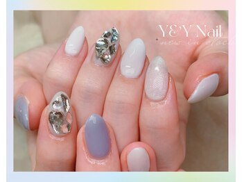 ワンカラー+2本埋め尽くし