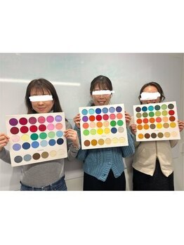 スタパト 渋谷店/3人パーソナルカラー診断