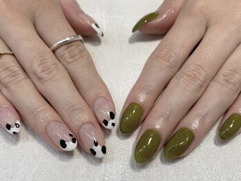 アイミーモア 国立店(aimer more)/アシンメトリーネイル