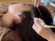 育毛/美髪/脳疲労に、CICA成分配合生炭酸水で頭皮洗浄ヘッドSPA