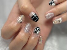 エムフローレ(M flore)/チェックネイル