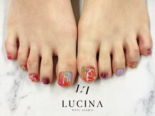 ネイルスタジオ ルキナ(LUCINA)/c-293 トロピカルフットネイル