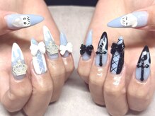 パープルの爪屋/地雷系ライブ仕様推し活ネイル