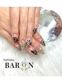 2種類のレオパードネイル