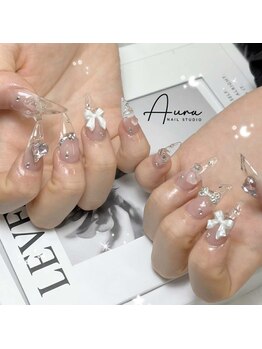 オーラネイル(Aura Nail)/大人ガーリーネイル